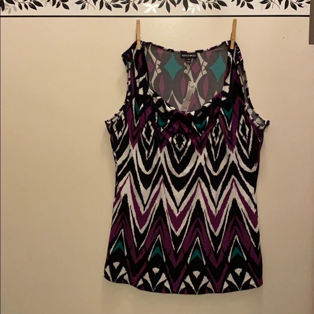 NWT Fashion Bug Size XL Scoop Neck Shirt
